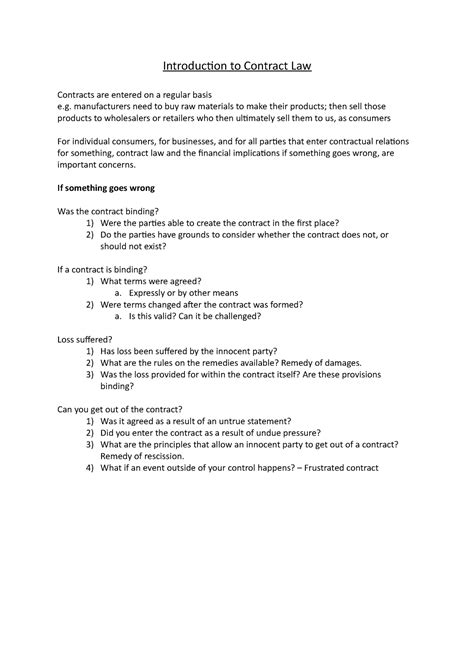 Image result for Introduction to Contract Law Tutorial