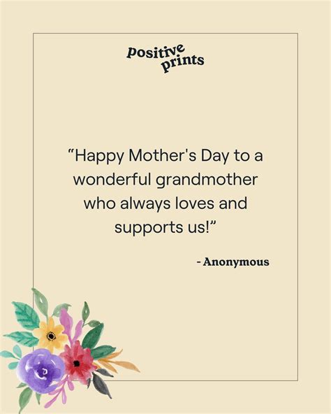Special Mother's Day Quotes for Grandma - Positive Prints