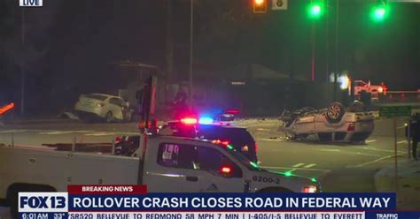 Police investigate deadly rollover crash in Federal Way, 1 recovering ...