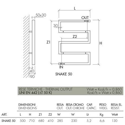 Chrome hot water radiator Snake by Scirocco H, modern design