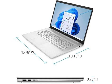 Buy HP 17 Laptop, 17.3 FHD IPS Display, AMD Ryzen 5 5500U Processor ...