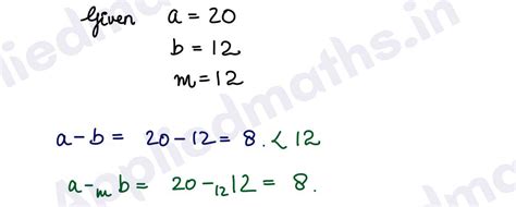 Modulo Arithmetic Important Questions Applied Maths Class 12 CBSE
