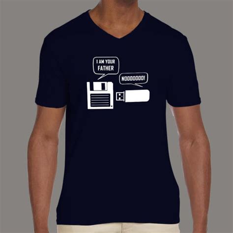 Retro Tech - 'Floppy Disk and USB' Men's Nostalgic T-Shirt - TEEZ.in
