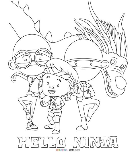 Hello Ninja Coloring Pages - Coloring Home