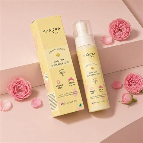 Buy Rose Dew Sunscreen Mist SPF 50 PA - Products | Baidyanth