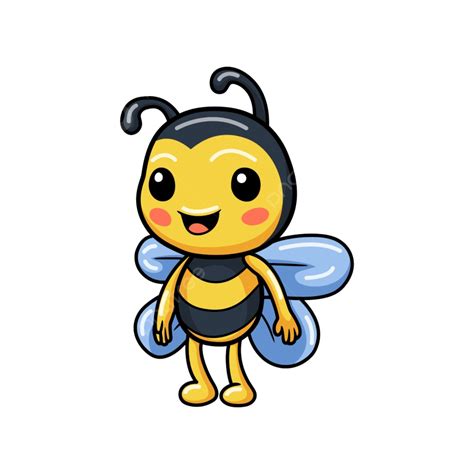 Little Bee Clipart Hd PNG, Cute Little Bee Cartoon Standing, Child ...