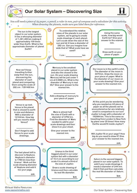 Image result for Worksheet On Solar System