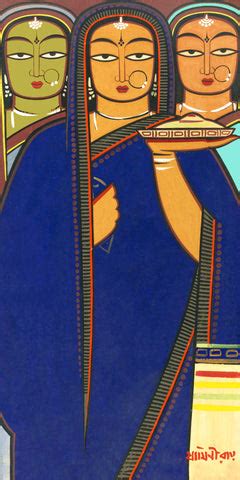 Jamini Roy - Three Women I by Jamini Roy | Buy Posters, Frames, Canvas ...