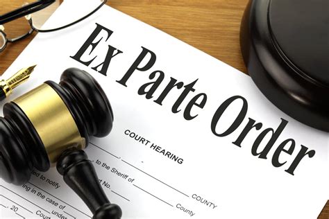 Ex Parte Order - Free of Charge Creative Commons Legal 1 image
