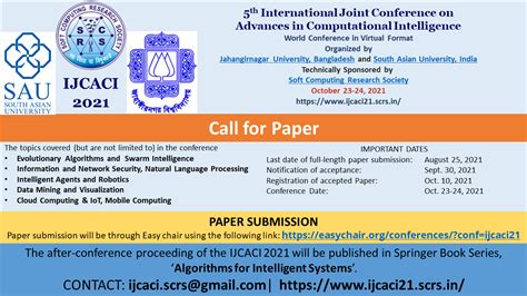 5th International Joint Conference on Advances in Computational ...
