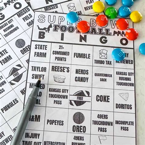 2026 Free Printable Super Bowl Bingo Cards (PDF Download) - The Keele Deal