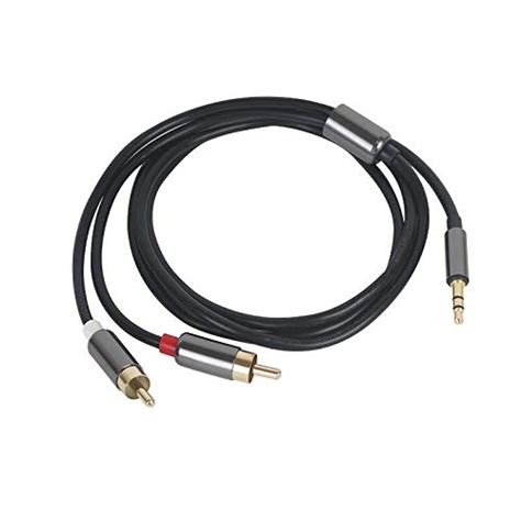 3NH® 1M Mini Stereo 3.5mm Jack Plug to Twin 2 x RCA Phono Audio Lead ...