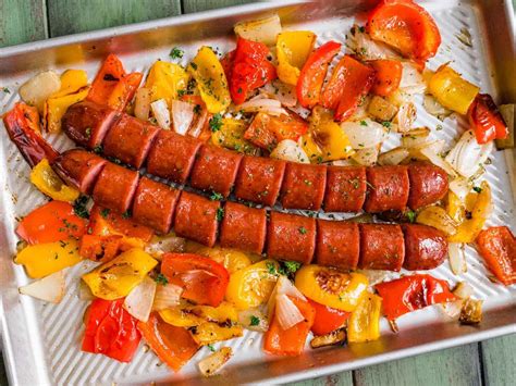 Easy, Classic Kielbasa with Peppers - Dinner, then Dessert