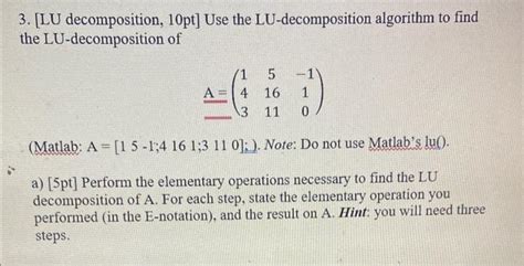 Image result for LU Decomposition Matrix Using Permutation