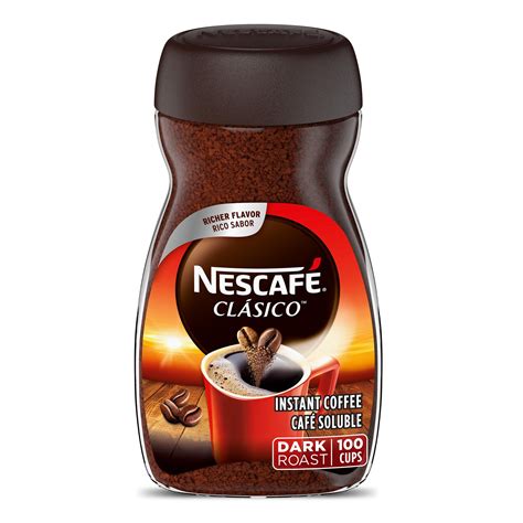 NESCAFÉ CLÁSICO Instant Coffee, Dark Roast, 1 Jar (7 Oz) - Walmart.com