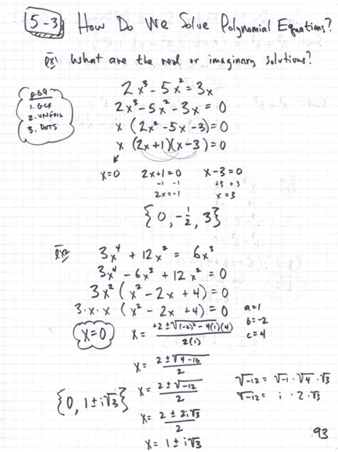 Image result for Solving Polynomial Equations Algebraically