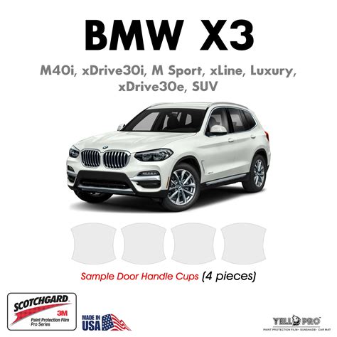 Buy Door Handle Cup PPF Kit for 2018-2022 BMW X3 M40i, xDrive30i, M ...