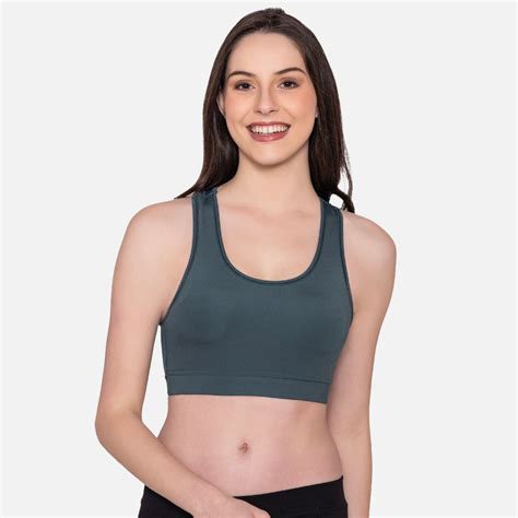 Women's Wirefree Padded Full Coverage Sports Bra - Olive – BONJOUR