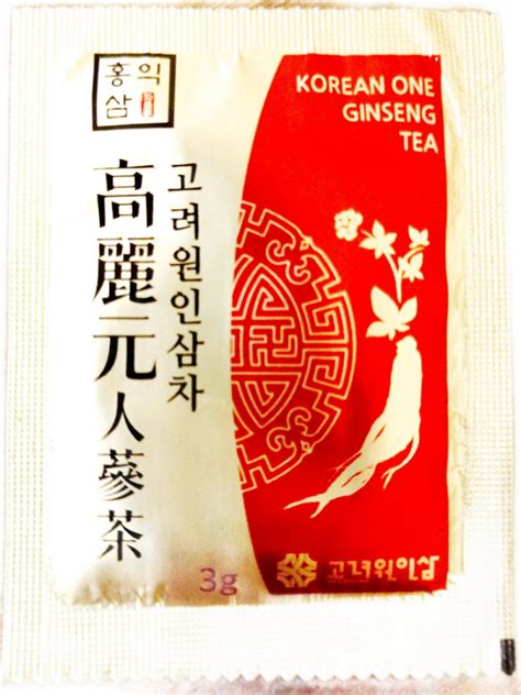 Чай из корейского женьшеня KOREAN ONE GINSENG PRODUCTS, 1 пакетик 3 гр