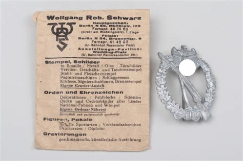 ratisbon's | Infantry Assault Badge in Silver - S&L + seller's bag ...