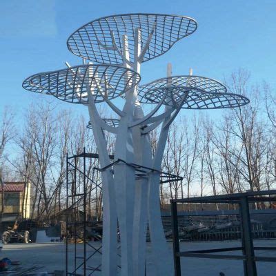 厂家直销304不锈钢雕塑广场景观发光大树承接各规格雕塑定制加工-阿里巴巴