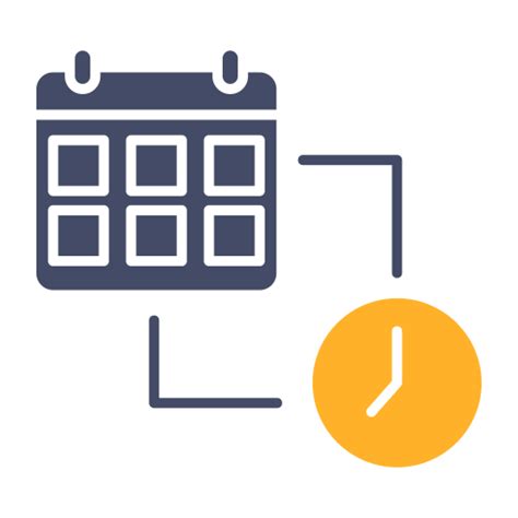 Task management - Free time and date icons