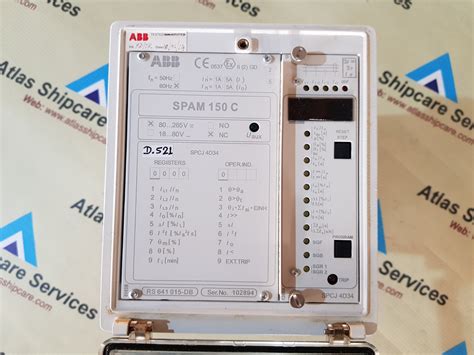 ABB SPAM 150 C MOTOR PROTECTION RELAY – Atlas Shipcare Services