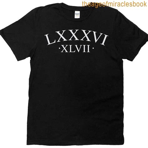 86 47 Roman Numerals Lxxxvi Xlvii 8647 Subtle Anti Trump T-shirt