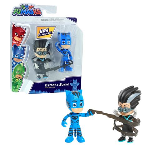 Buy PJ Masks Hero vs. Villain 2-Pack Figure Set – Catboy & Romeo, Kids ...