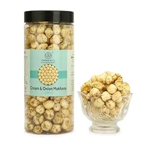 Cream & Onion Makhana – Roasted Fox Nuts, Crunchy & Flavorful, High ...