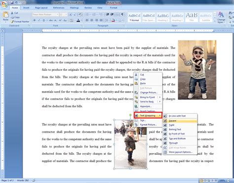 Learn New Things: How to Wrap Picture on text in MS Word