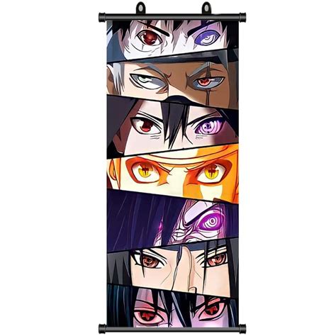 Zppld Naruto Poster Anime Wall Art Sharingan And Rinnegan 70 ...