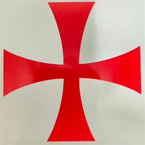 Knights Templar Religious Cross Decal Sticker - Etsy