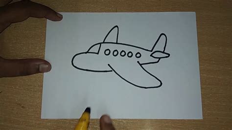 How to Draw Aeroplane drawing for kids | Draw Easy Airplane step by ...