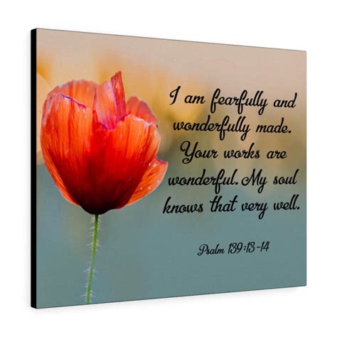 Scripture Walls Psalm 139:13-14 I Am Fearfully and Wonderfully Made ...