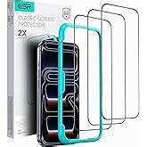 ESR 3 Pack for iPhone 17 Pro Tempered Glass Screen Protectors, High ...