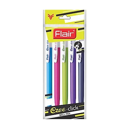 FLAIR Ezee Click Ball Pen Pouch Pack | 0.7 to 1 mm Tip Size ...