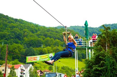 Zip-line above Tara river Canyon - Djurdjevica Tara Bridge | Tara Sport