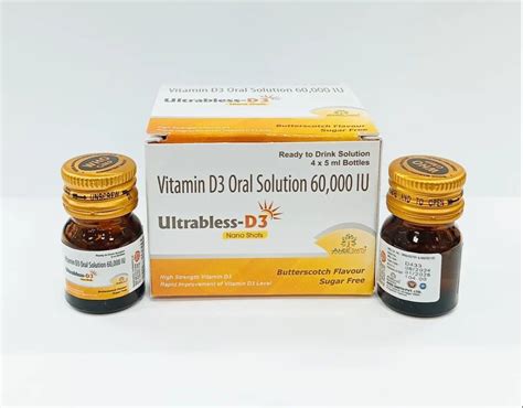 Vitamin D3 Oral Solution 60000 Iu at Rs 104/bottle | Vit D3 Drops in ...