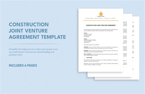Free Joint Venture Agreement Templates, Editable and Printable