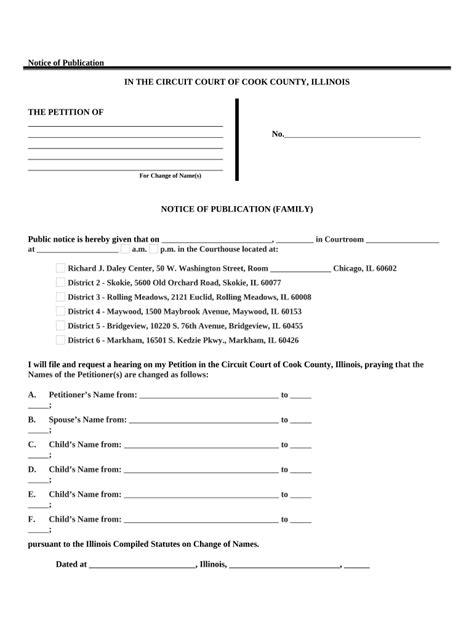 il notice publication Doc Template | pdfFiller