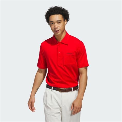 adidas Originals Archive Pocket Polo Shirt - Red | Free Shipping with ...
