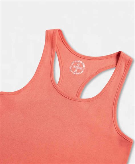 Buy Super Combed Cotton Rib Fabric Slim Fit Solid Racerback Styled Tank ...