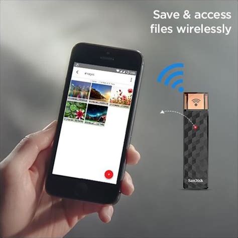 SanDisk Connect Wireless Stick 64 GB Pen Drive Compatible with Desktop ...