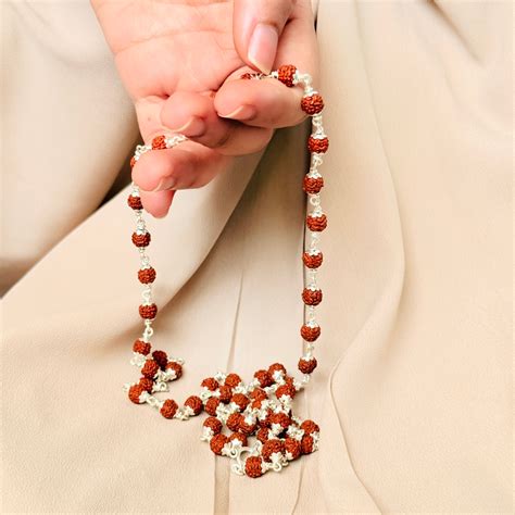 Shop Authentic Rudraksha Silver Chains – Tarakesh Collection