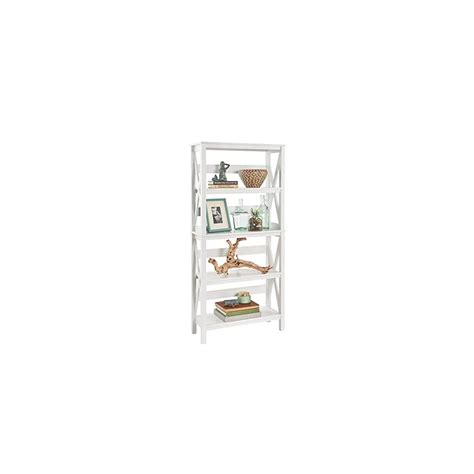Buy ClosetMaid 3960 X-Frame Design 5-Shelf Bookshelf or Bookcase, White ...
