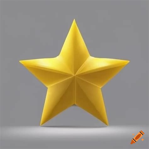 Yellow star on white background