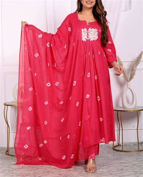 Taruni - Pure Mul Bandhani Anarkali – Nool by House Of Khans
