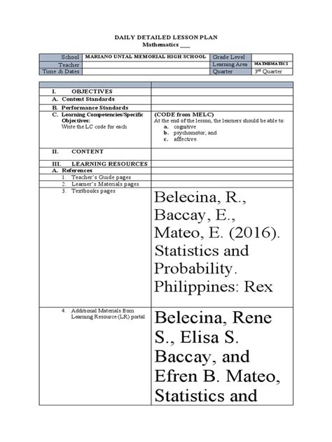 Lesson Plan Format 的图像结果