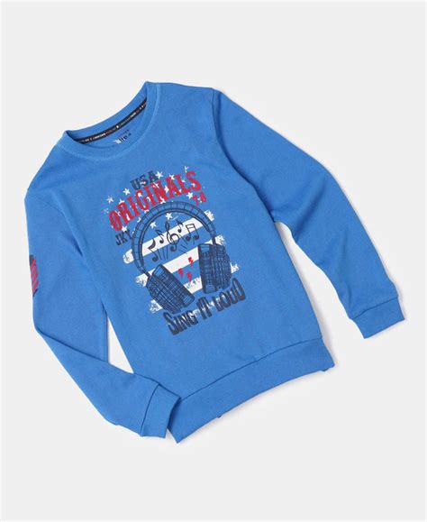 Buy Boy's Super Combed Cotton Rich Graphic Printed Sweatshirt - Palace ...